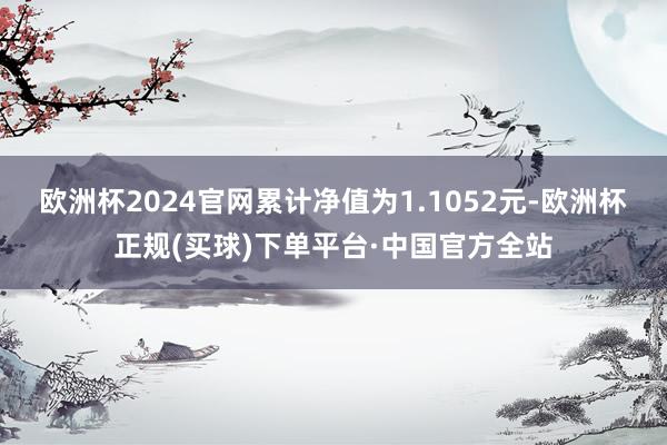 欧洲杯2024官网累计净值为1.1052元-欧洲杯正规(买球)下单平台·中国官方全站