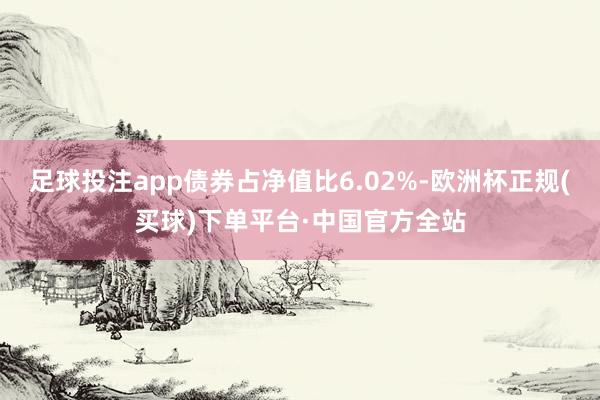足球投注app债券占净值比6.02%-欧洲杯正规(买球)下单平台·中国官方全站