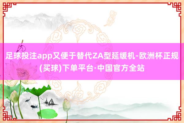 足球投注app又便于替代ZA型延缓机-欧洲杯正规(买球)下单平台·中国官方全站