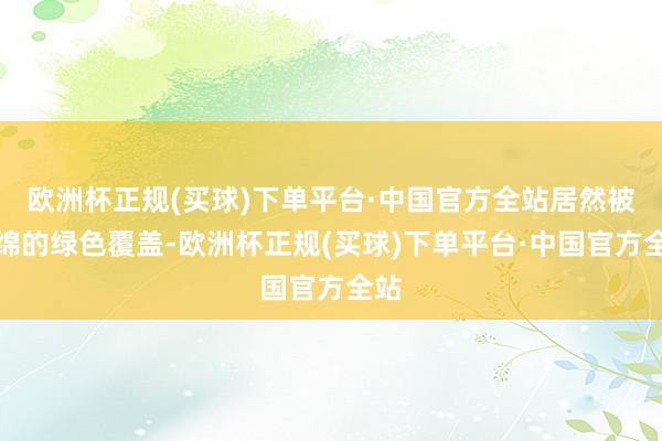 欧洲杯正规(买球)下单平台·中国官方全站居然被连绵的绿色覆盖-欧洲杯正规(买球)下单平台·中国官方全站