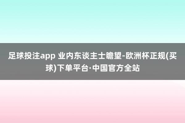 足球投注app 　　业内东谈主士瞻望-欧洲杯正规(买球)下单平台·中国官方全站