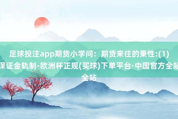 足球投注app期货小学问：期货来往的秉性:(1)保证金轨制-欧洲杯正规(买球)下单平台·中国官方全站