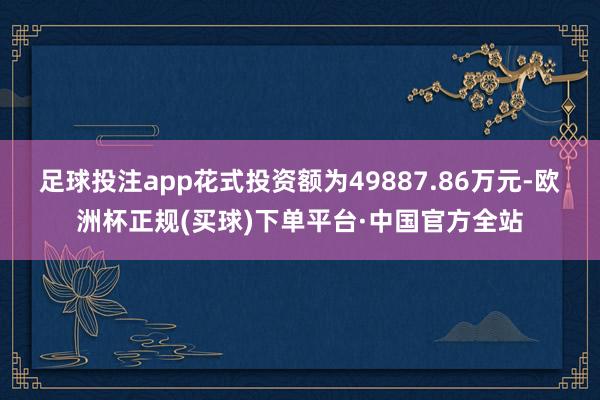 足球投注app花式投资额为49887.86万元-欧洲杯正规(买球)下单平台·中国官方全站